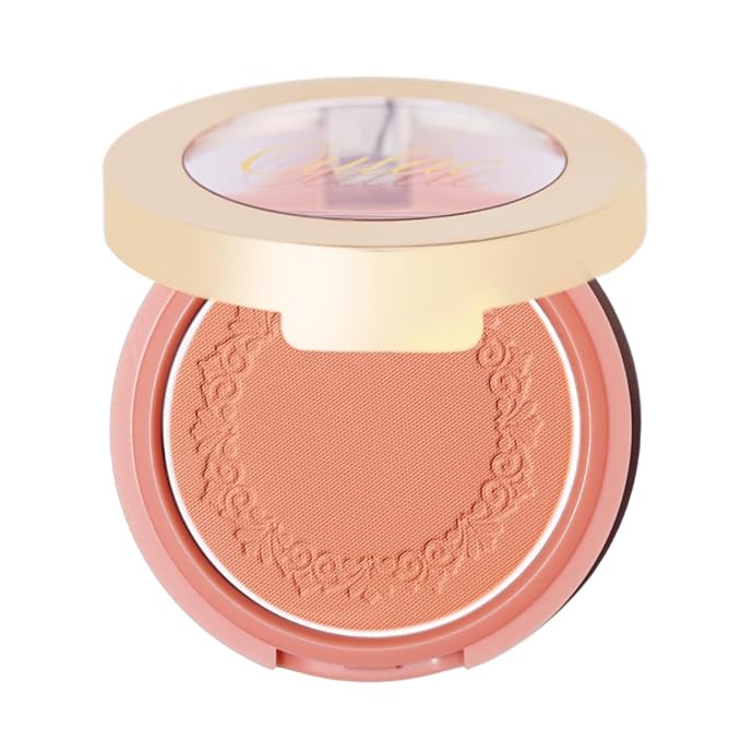 OULAC Blush Makeup Fair Skin| Highly Pigmented Powery Blush| Natural Matte Glow| Shape & Highlight Face| Cruelty-Free Blush with Rose Oil| 4.8g 16 Summer Time-VivaGrace Women