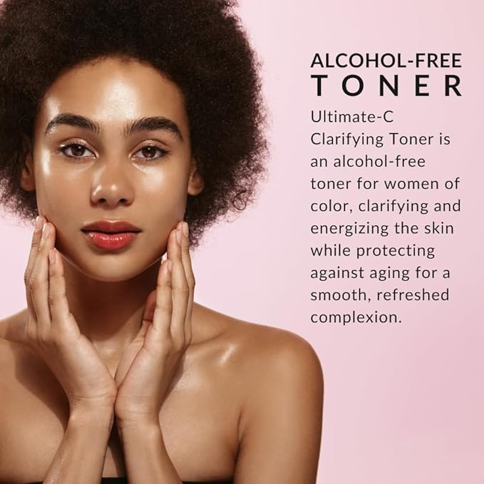 Ultimate-C Clarifying Toner by Flori Roberts, Facial Toner for Women of Color or Deeper Skin Tones, Protects Against Signs of Aging, Refreshing, Hydrating, Calming, Alcohol-Free-VivaGrace Women