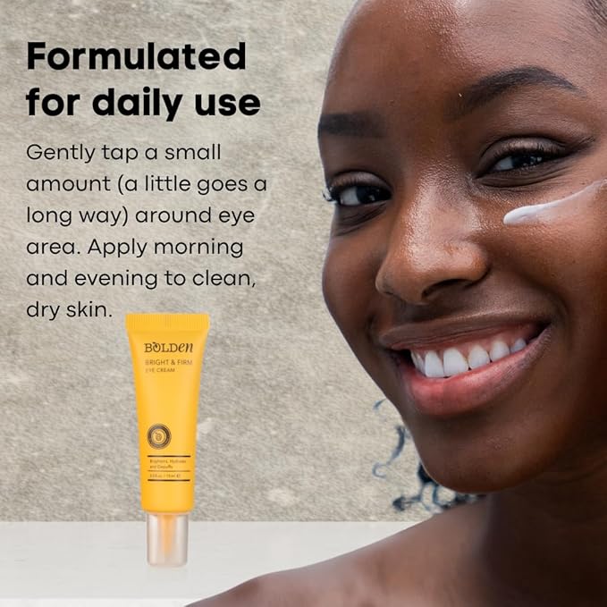 BOLDEN Bright & Firm Eye Cream | Under Eye Cream for Dark Circles & Puffiness | Hydrates and Improves Wrinkles | Fragrance Free | 0.5 Fl Oz-VivaGrace Women