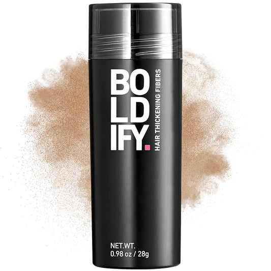 BOLDIFY Hair Fibers (28g) - Fill In Thinning and Fine Hair for an Instantly Fuller, Thicker Look - 14 Shades for Women & Men - Medium Blonde-VivaGrace Women