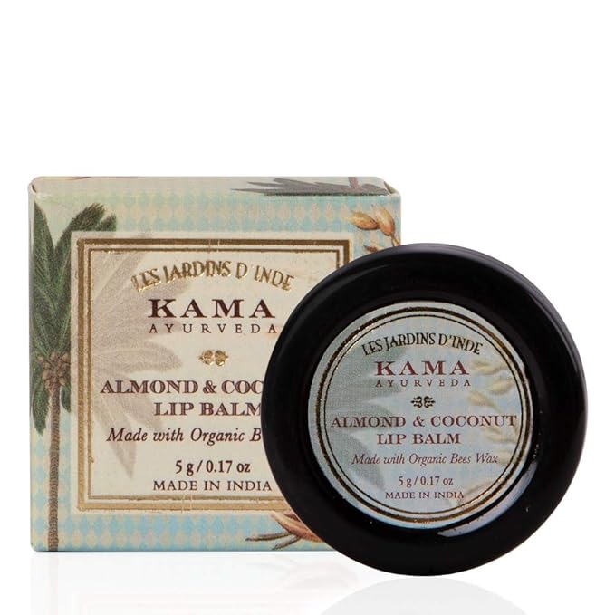 Kama Ayurveda Almond and Coconut Lip Balm, 5g-VivaGrace Women
