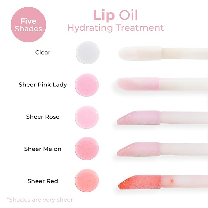 MCoBeauty Lip Oil Hydrating Treatment, Pink Lady, Moisturizing Shine for Naturally Beautiful Lips, Vegan, Cruelty Free Cosmetics-VivaGrace Women