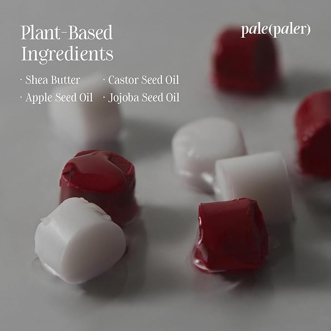 Nourishing Vegan Lip Balm, Unscented Lip Balm with Shea Butter and Plant-Based Oil, Non-Sticky Lip Balm with a Melting Texture, 0.13 oz. (#Pale (Clear))-VivaGrace Women