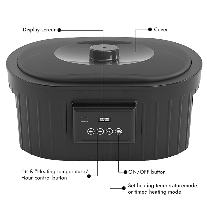 Paraffin Wax Machine for Hand and Feet, Waxkiss 5000ml Paraffin Bath with Lavender Paraffin Wax Warmer for Professional Spa & Arthritis Treatment At Home-VivaGrace Women