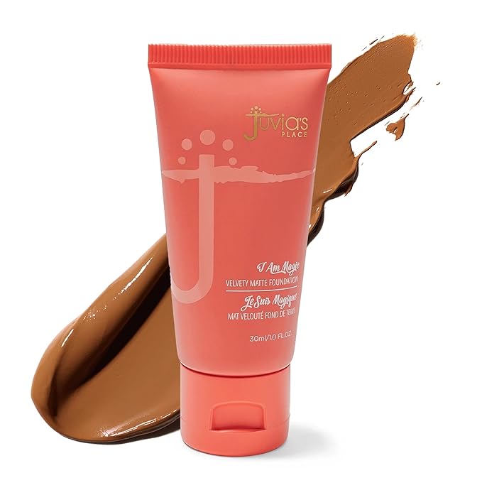 Juvia's Place I Am Magic Velvety Matte Liquid Foundation 330 - Accra - Dark w/Cool Olive Undertone, Makeup Foundation Full Coverage, Lightweight, Long Wear, Velvety Matte Finish-VivaGrace Women