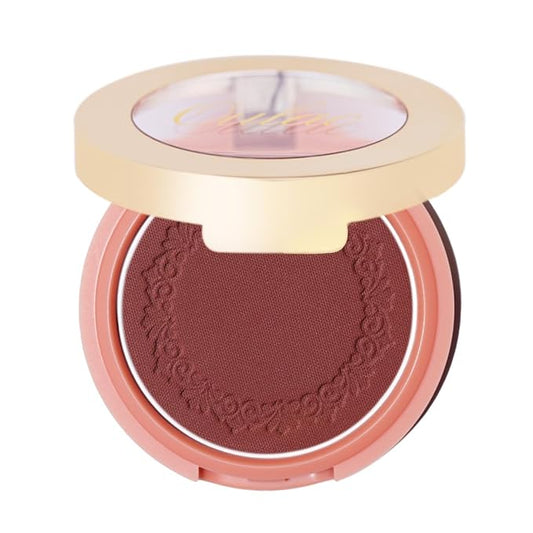 Oulac Plummy Brown Blush Makeup Powder| Rich Color Cream Blush Blendable| Natural Matte Tan Skin| Vegan &Cruelty-Free | 02 Cheek to Cheek 4.8g-VivaGrace Women