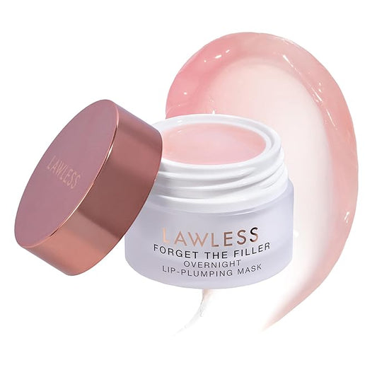 LAWLESS Forget the Filler Lip Mask - Sweet Dreams - Premium Overnight Lip Plumping Treatment with Natural Ingredients Designed to Plump, Hydrate, and Smooth Lips - 0.28 oz-VivaGrace Women