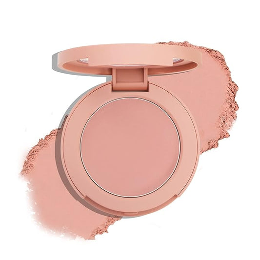 Boobeen Powder Blush, Single Color Blush Face Blush Palette Matte Baked Cream Blush Makeup Powder, High Pigment Pressed Blush for Create a Natural Cheek Flushed Look-VivaGrace Women