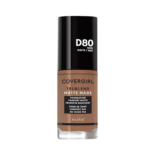 COVERGIRL TruBlend Matte Made Liquid Foundation, Soft Sable, 1 Fl Oz (Pack of 1)-VivaGrace Women