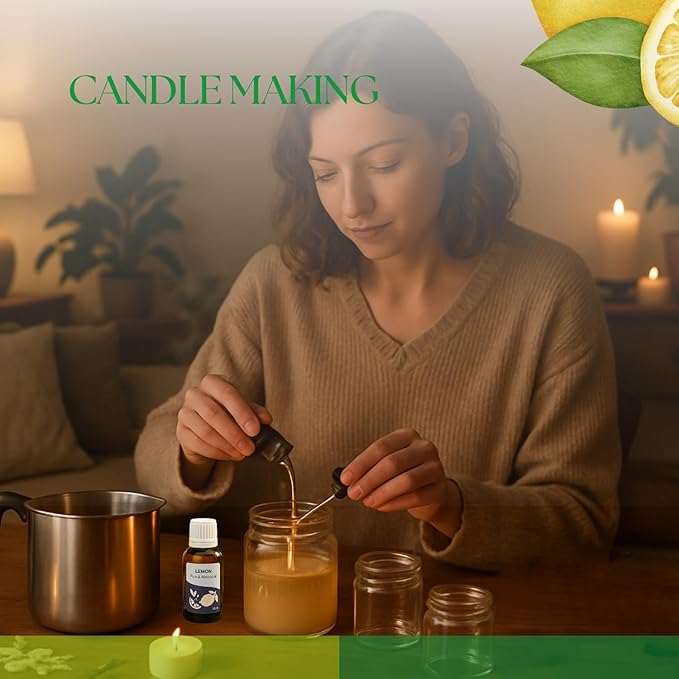 Roots & Above Pure Natural Lemon Essential Oil 1.01 oz/30ml Cold Pressed Oils for Skin, Hair, Massage, Diffusers & Candle Making-VivaGrace Women