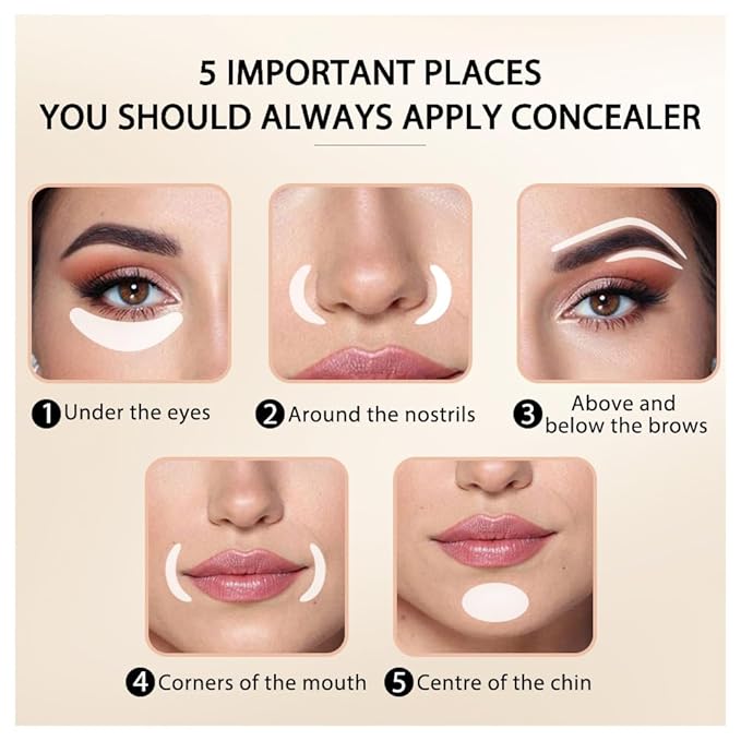 1 Pack Matte Oil Free Concealer Foundation Cream,Professional Make-up Base Facial Matte Full Coverage Liquid Tattoo Concealer Hide Foundation Primer Makeup.Long-Lasting-1 Fl.Oz (06 TAN)-VivaGrace Women