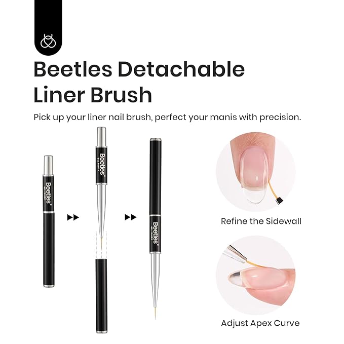 Beetles Builder Gel 2Pcs Clear 7 in 1 15ml Builder Gel Set for Nail Extension Building Nail Apex Strengthen Thin Nails DIY Salon at Home Nail Art Design for Women-VivaGrace Women