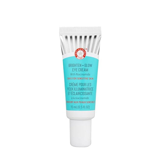 First Aid Beauty Brighten + Glow Niacinamide Eye Cream – Illuminating Brightening Cream to Help Hydrate & Reduce the Look of Dark Circles – 0.5 oz.-VivaGrace Women