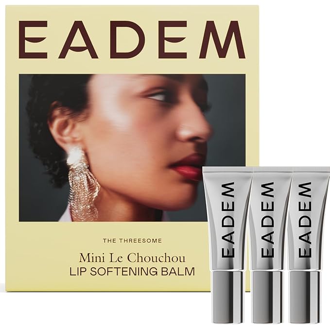 EADEM The Threesome: Three Mini Le Chouchou Lip Softening Balms, Lip Gloss for Women, Lip Plumper & Lip Mask, Overnight Hydrating & Moisturizing Luxury Lip Balm-VivaGrace Women