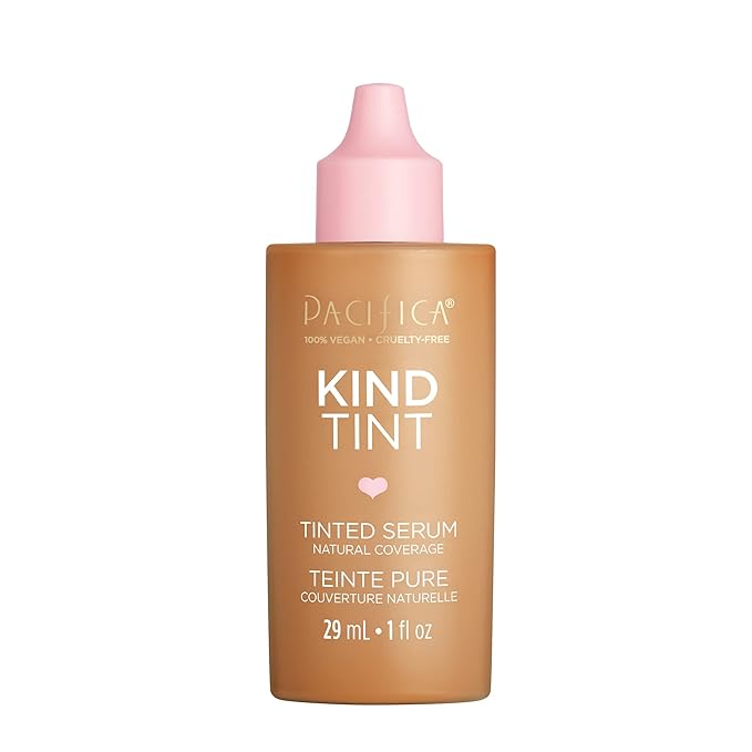 Pacifica Beauty Kind Tint Tinted Serum, Skincare, Vegan Collagen, Hyaluronic Acid, Vitamin C, Niacinamide, Caffeine, Hydrating, Lightweight Foundation, Natural Dewy Skin, Shade 09, 1 fl oz (1 Count)-VivaGrace Women