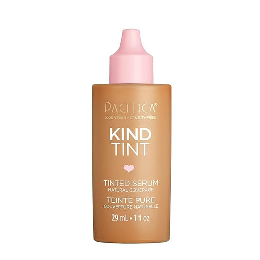 Pacifica Beauty Kind Tint Tinted Serum, Skincare, Vegan Collagen, Hyaluronic Acid, Vitamin C, Niacinamide, Caffeine, Hydrating, Lightweight Foundation, Natural Dewy Skin, Shade 09, 1 fl oz (1 Count)-VivaGrace Women