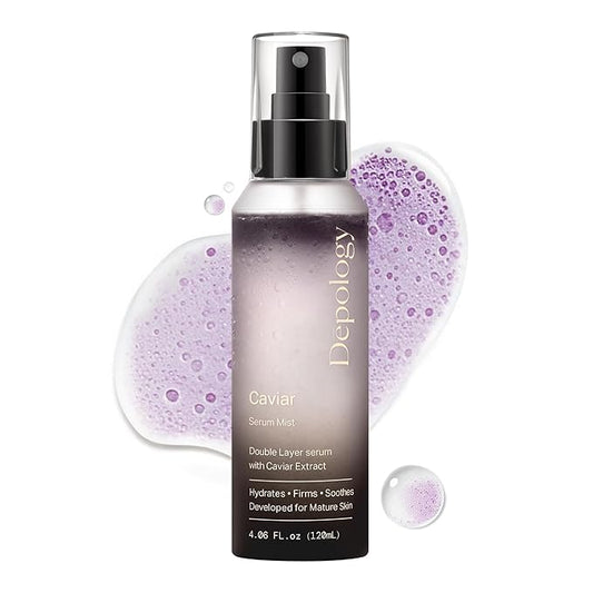 depology Glowing Spray Serum, Hydrating & Firming Facial Mist, Radiance Skin, Smooths Fine Lines and Wrinkles, Face Mist with Hyaluronic Acid & Collagen, Facial Spray for All Skin Types, 4.06 Fl Oz.-VivaGrace Women
