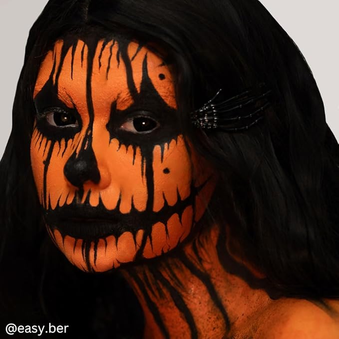 Mehron Makeup Foundation Greasepaint | Stage, Face Paint, Body Paint, Halloween Makeup 1.25 oz (38 g) (ORANGE)-VivaGrace Women