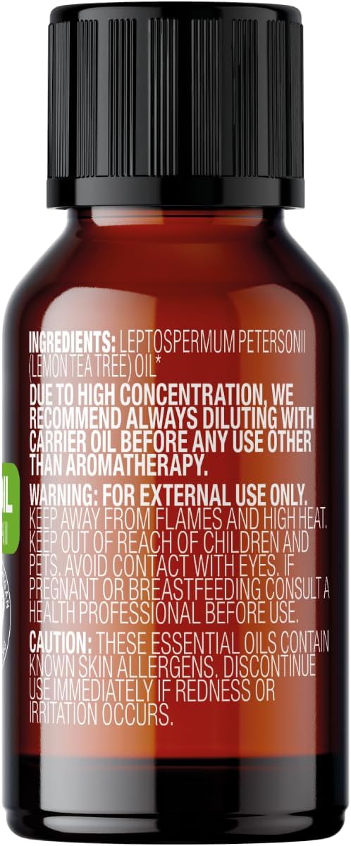 Cliganic Organic Lemon Tea Tree Essential Oil, 100% Pure Natural for Aromatherapy | Non-GMO Verified-VivaGrace Women