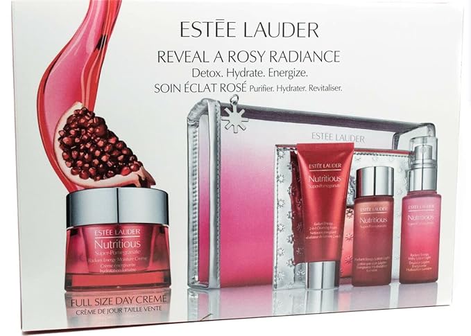 Estee Lauder Nutritious Super Pomegranate Reveal A Rosy Radiance Set-VivaGrace Women