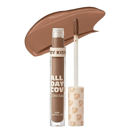 Ruby Kisses All Day Concealer Lightweight Full Coverage Multi-Use Concealer 0.13 Fl Oz (4-1 Mocha (10))-VivaGrace Women