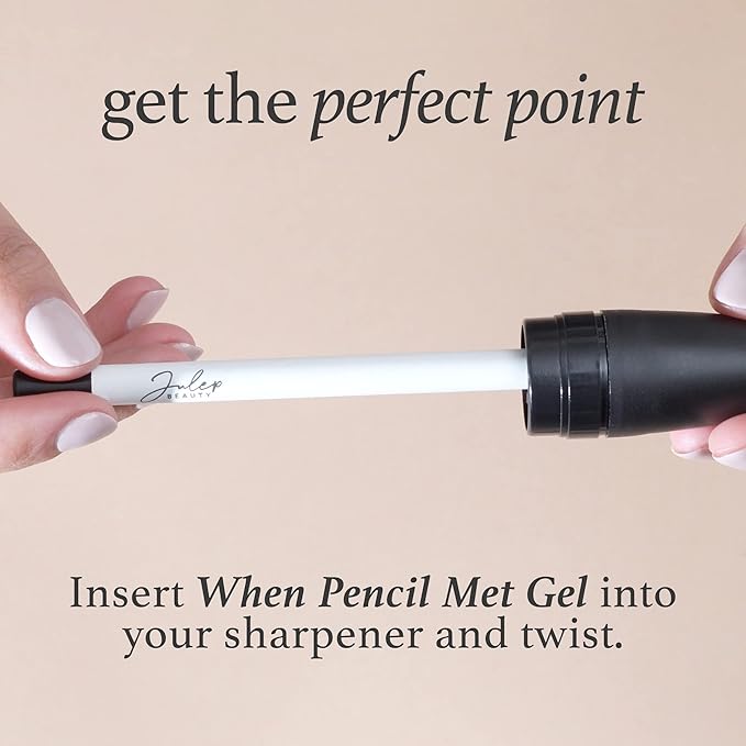 Julep When Pencil Met Gel Sharpenable Multi-Use Longwear Eyeliner Pencil - Rich Brown & White Matte - Transfer-Proof - High Performance Liner Duo-VivaGrace Women