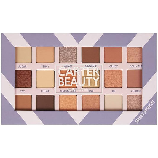 Carter Beauty 18 Shade Eyeshadow Palette | Long Lasting Eye Shadow Makeup | Shimmer & Matte Vibrant Colors (Sweet Apricot)-VivaGrace Women