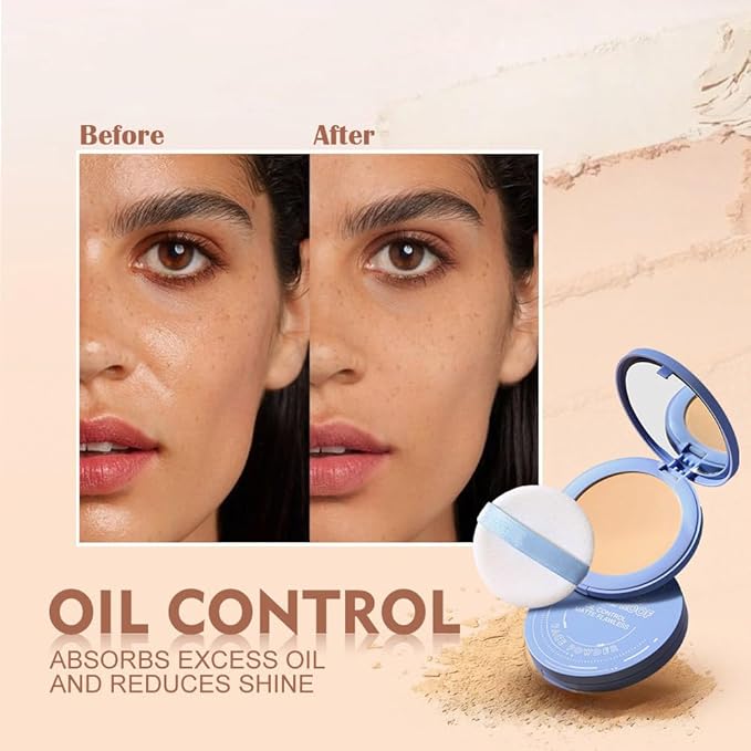 Pressed Matte Face Powder Makeup & Setting Powder for Poreless Wrinkle Blurring Contour Concealer Finishing,Lightweight,High Coverage,Shine Control, N.W 10g (03#)-VivaGrace Women