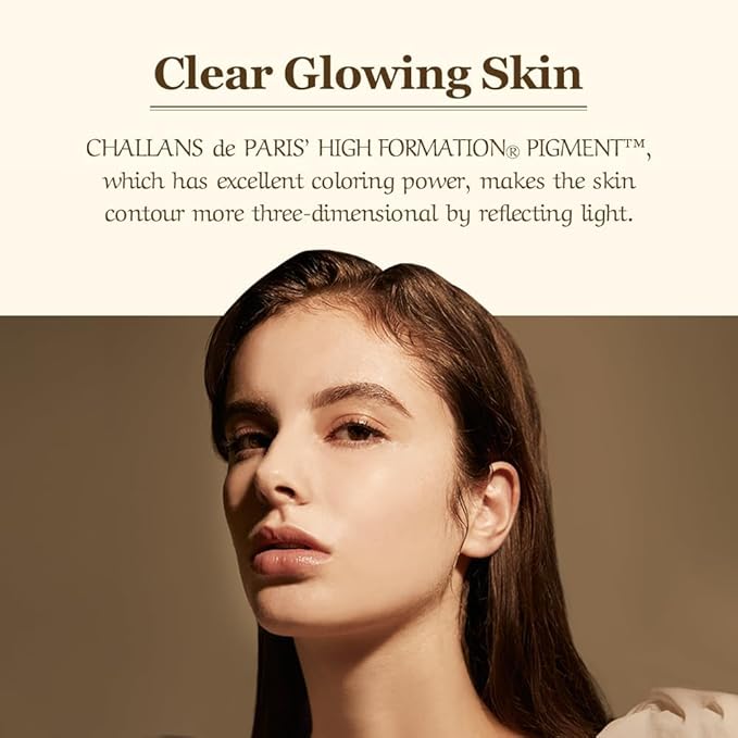 [CHALLANS de PARIS] Cushion de LUMINÁRE Cushion Foundation – 21 Bright Ivory | Radiant Glow, Full-Coverage, Lightweight Adhesion, Long-Wear, Luminous Finish, Korean Makeup, 0.53 oz-VivaGrace Women