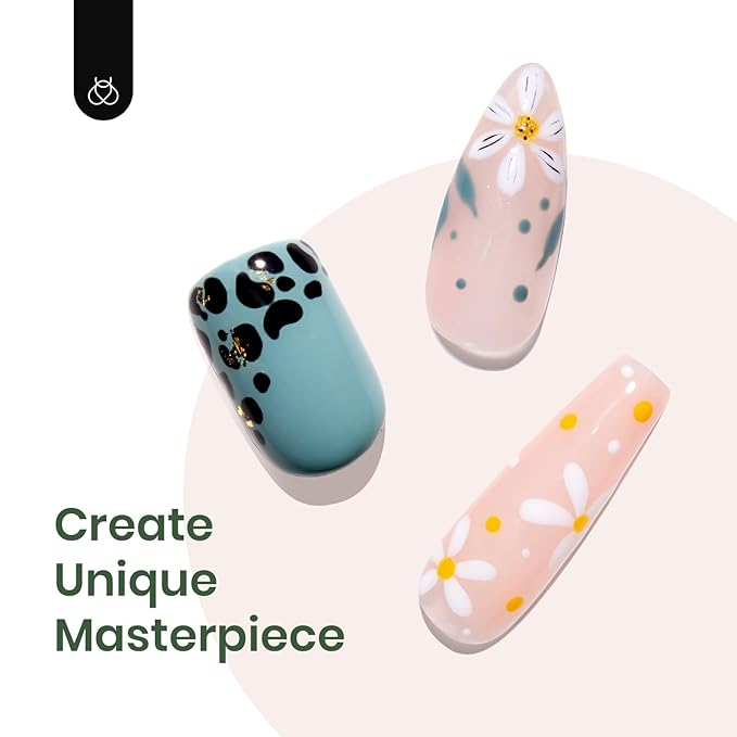 Beetles Gel Nail Polish, 6 Colors Sage Green Tranquil Grace Collection Pink Olive Green White UV Gel Nail Polish Manicure Art Design Gifts for Women-VivaGrace Women