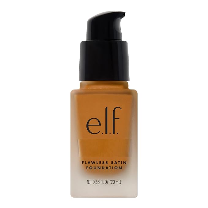 e.l.f. Flawless Finish Foundation, Lightweight & Medium Coverage, Semi-Matte Finish, Chai, 0.68 Fl Oz (20mL)-VivaGrace Women