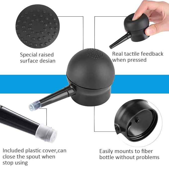 Aliver Hair Fibers for Thinning Hair with Spray Dark Brown - Undetectable Natural Formula - Thicker Fuller Hair in 15 Seconds - Conceals Hair Loss & Look Younger - Designed for Men & Women,0.97Oz-VivaGrace Women