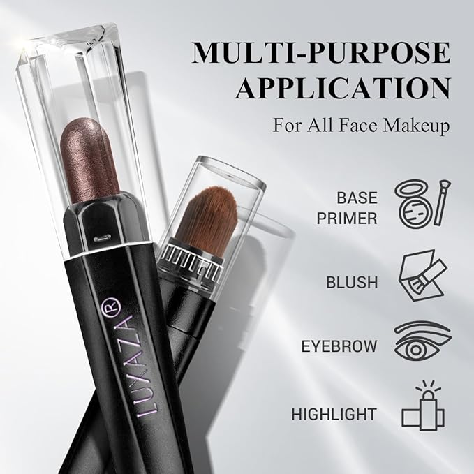 Brown Eyeshadow Stick Makeup 6PCS Set, Neutral Eyeshadow Palette Metallic Shimmer Matte Cream Eye Shadow Eyeliner Brightener Pencil Crayon - TAUPE MAUVE-VivaGrace Women