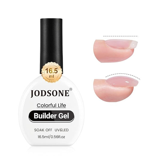 JODSONE Clear Builder Gel for Nails 16.5ml, Nail Strengthener Gel Polish for Thickening, Nail Extension, Apex Building, Repair and Long Lasting Nail Art Design Gift for Women-VivaGrace Women