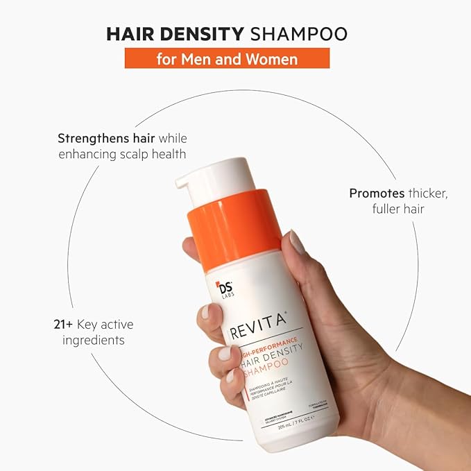 DS Labs Revita Shampoo Travel Size – High-Performance Hair Density Shampoo, Volumizing & Thickening, Fuller, Healthier-Looking Hair, Sulfate & Silicone Free, For Men & Women, 100mL-VivaGrace Women
