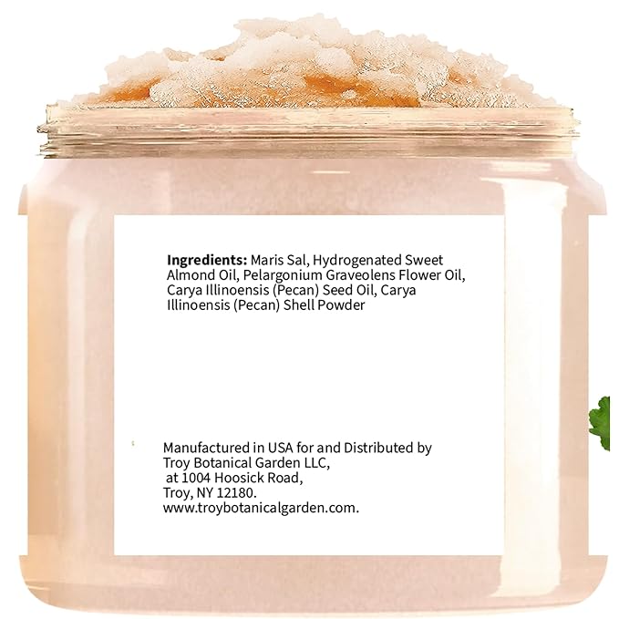 Geranium + Pecan Body & Foot Scrub 10 oz - a refreshing exfoliating experience, leaving your skin feeling smooth, soft, and revitalized - The best stocking stuffer.-VivaGrace Women