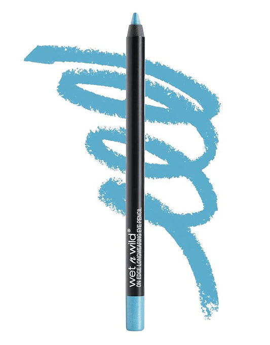 wet n wild Eyeliner Pencil On Edge Longwearing Matte Eye Liner, Long Lasting, Smudge Proof, Fade Resistant, Highly Pigmented, Creamy Smooth Soft Gliding, Blue Sapphire Ice