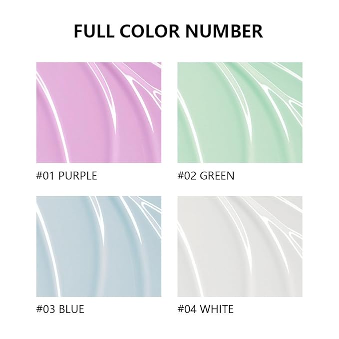 MAEPEOR Moisturizing Face Primer 4 Colors Long Lasting Matte Face Primer For Neutralizing Uneven Skin Tones & Brightening Complexion (02 Green)-VivaGrace Women