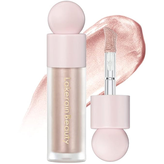 Erinde Liquid Highlighter Makeup, Pink Luminizer Face Highlight Makeup Stick, Natural Beauty Glow Finish, Lightweight Blendable Cream Face Body Liquid Illuminator Bronzer, Cruelty-free, 03 Rose Gold-VivaGrace Women