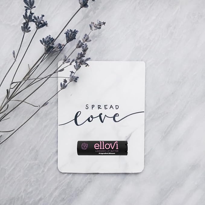 Natural Lip Butter Lip Balm - Lavender - Pure Enough to Eat - Made With Just 6 Vegan Ingredients - Moisturizing Lip Care for All Day Hydration (4-Pack)-VivaGrace Women