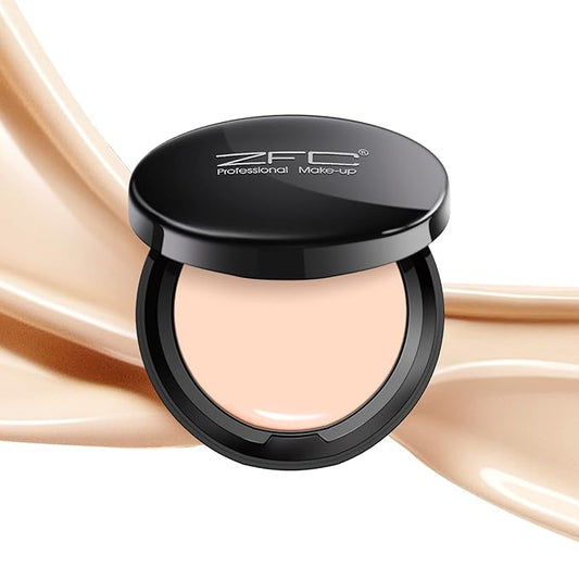 Foundation Makeup Concealer, Medium-to-Full Coverage Foundation Cream, Long Lasting Waterproof Up to 12HR Hybrid Setting Powder-VivaGrace Women