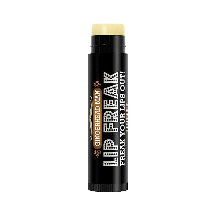 Doctor Lip Bang's BUZZING Lip Balm | Lip Freak | 100% All Natural | Cruelty Free | Flavoured Lip Freak (GingerHead Man)-VivaGrace Women