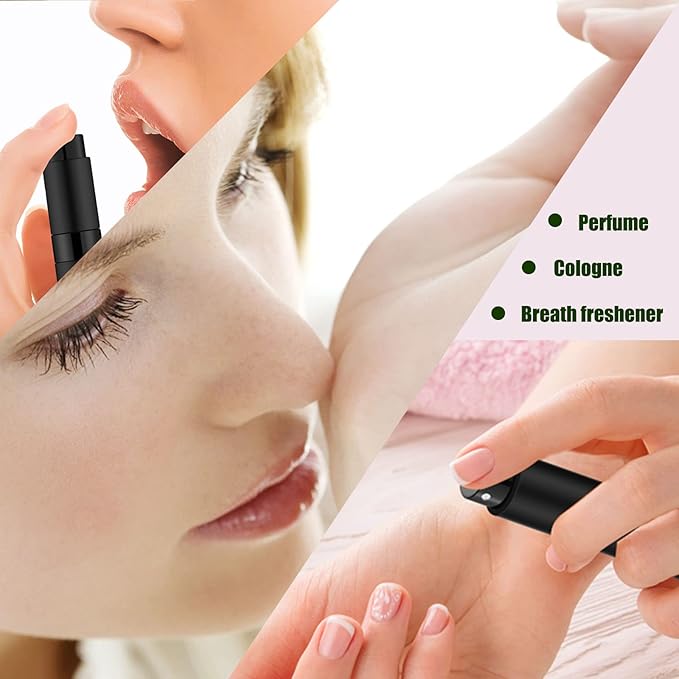 2 PCS/8ml Portable Mini Perfume Atomizer bottles, Empty Refillable Spray Bottle with 3 Types of Refill Tools, Pocket Travel Perfume Sample Bottles(Blue)-VivaGrace Women