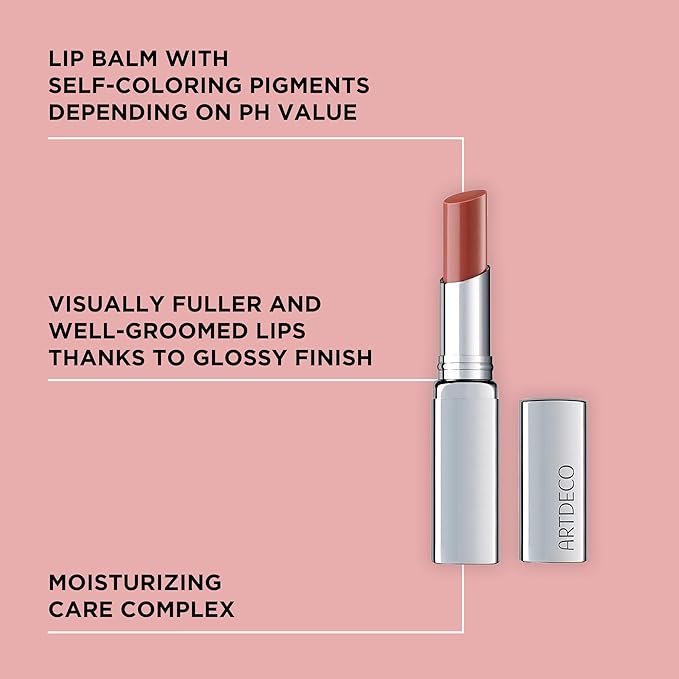 ARTDECO Color Booster Lip Balm in nude - nourishing lip balm with color-adapting pigments - lip plumper with spearmint flavor - prevents dryness & chapping - lip care with kernel oil - 0.1 Oz-VivaGrace Women