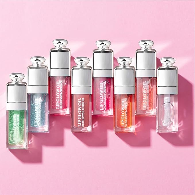 Hydrating Lip Glow Oil, Moisturizing Plumper Lip Gloss, Transparent Plumping Balm, Tinted Balm Care 0.2 OZ - 001 PINK-VivaGrace Women
