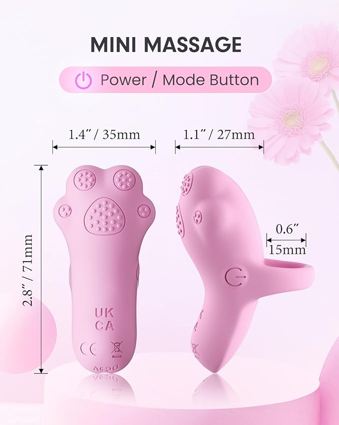 Portable Mini Facial Massage Ball, Waterproof Rechargeable Powerful Multifunctional Eye Face Finger Massager (Pink)-VivaGrace Women