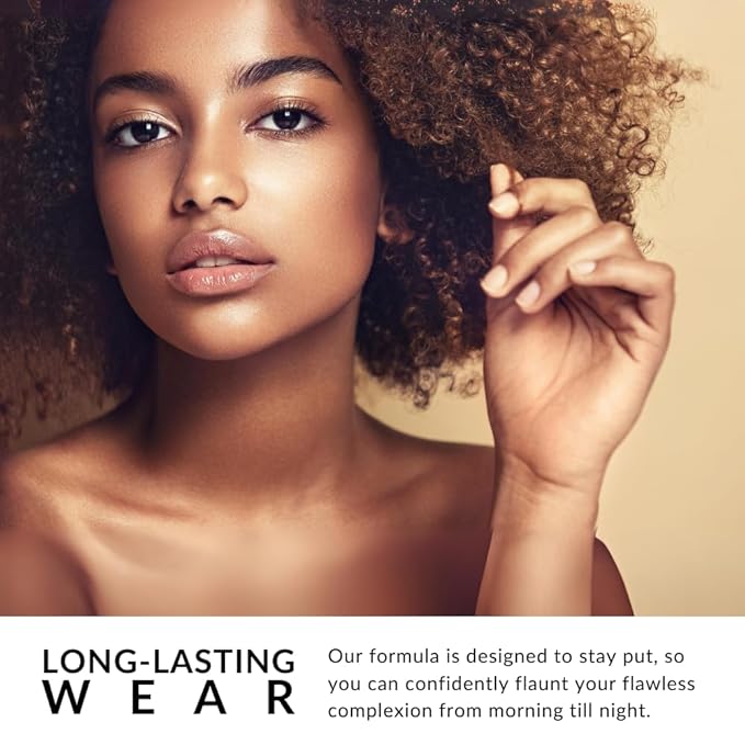 Luxury Oil Blotting Pressed Powder by Flori Roberts, Long Lasting Oil and Shine Control, Flawless Complexion for Women of Color or Deeper Skin Tones-VivaGrace Women