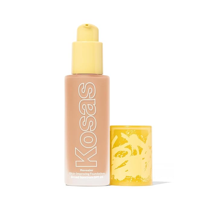 Kosas Revealer Skin-Improving Foundation with SPF 25 Protection - Hydrate, Brighten, Soothe, Plump, Protect Skin - Smoothing Texture, Natural Finish and Clean Formula - Light Cool 150-VivaGrace Women