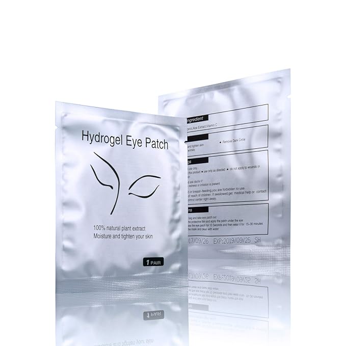 50 Pairs Set, Under Eye Pads, Comfy and Cool Under Eye Patches Gel Pad for Eyelash Extensions Eye Mask Beauty Tool-VivaGrace Women