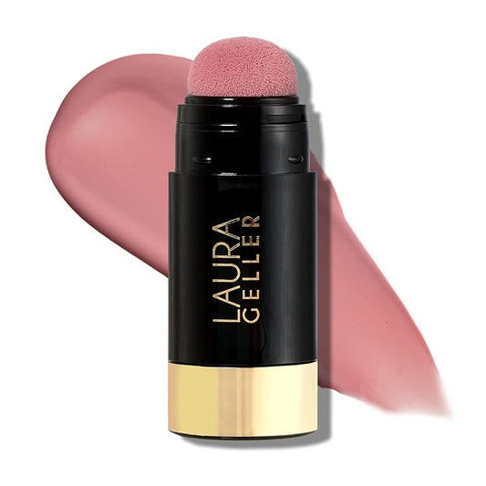 LAURA GELLER NEW YORK Serum Blush Tint, Lightweight Liquid Blush for Cheeks, Weightless Watercolor Sheer Finish, Practical Pink-VivaGrace Women